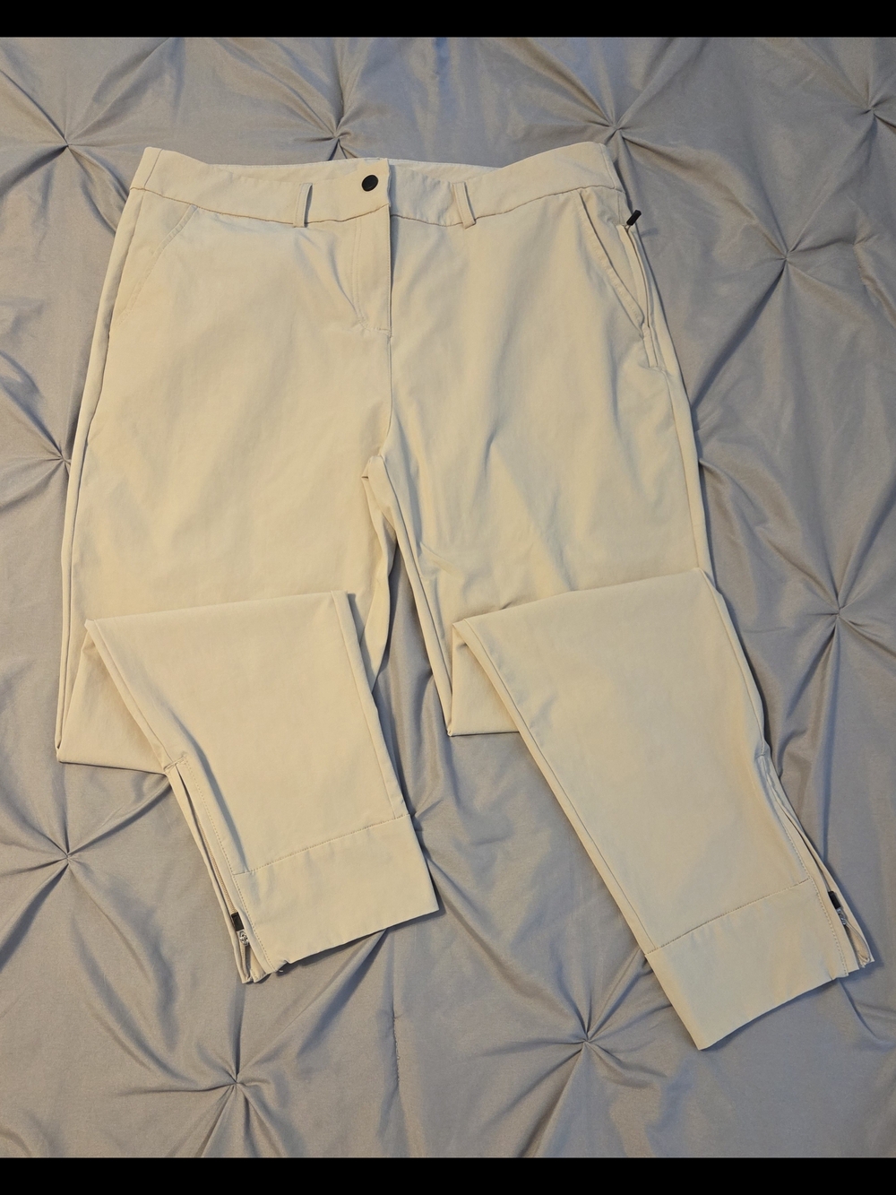 Hiverlay Tan Golf Pants With Zip Ankle